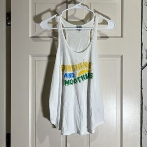 SUB_URBAN RIOT SUNSHINE AND SMOOTHIES FLOWY RACERBACK TANK-SIZE MEDIUM